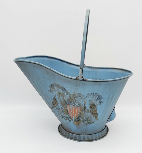 Vtg galvanized hand painted - vtg,