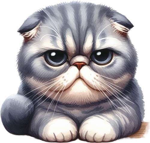 Funny grumpy kitten cat wall - kitten,