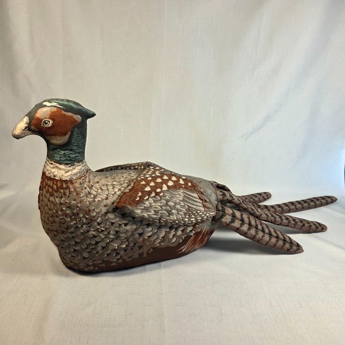 Vtg ring neck pheasant stuffed - neck,