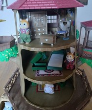 Sylvanian Families Old Oak Hollow Tree House Bundle Furniture Figures Vintage