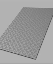 £80 2400mm x 1200mm x 1.2mm Aluminium Checker Plate Sheets, Five Bar Tread Plate