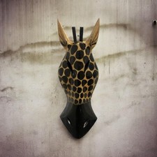 Wooden Zebra Giraffe Animal