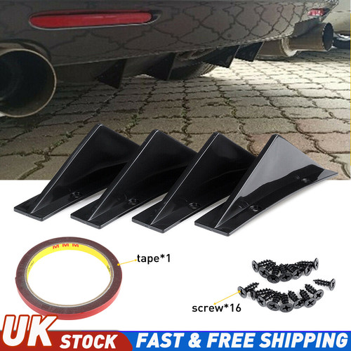 Black universal rear bumper - 4x,