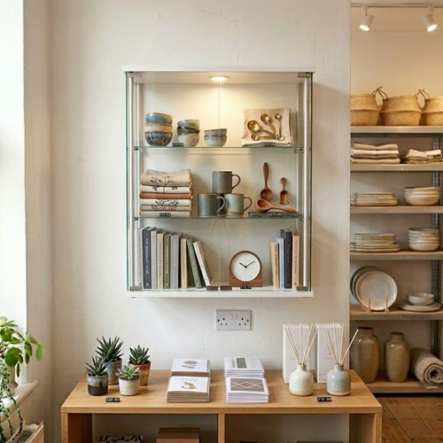 White wall mounted double - wall,