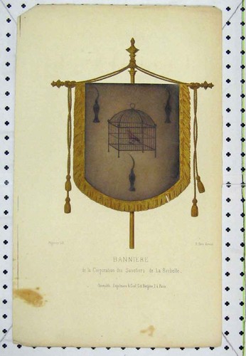Original old antique print - original,