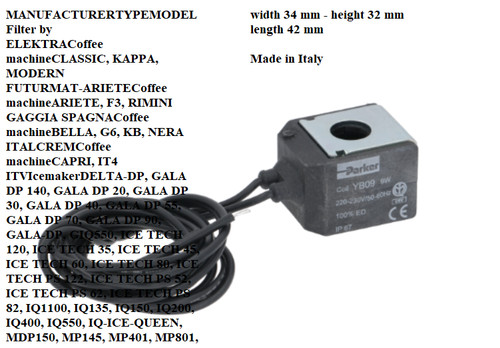 Coil parker yb09 220 230v - coil,