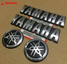 FUEL TANK FAIRING FENDER CHROME SILVER EMBLEM BADGES DECAL FOR R1 R3 R6 R7 MT