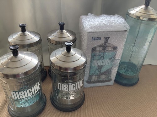 Disicide barbicide jars 6 - disicide,, x
