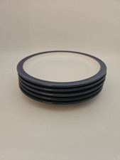 5x Denby Imperial Blue Side Plates 17cm Immaculate England