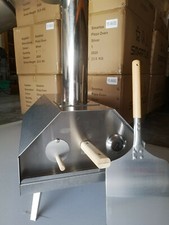 Stainless Pizza Oven Portable Removable Chimney Folding Legs Wood Pellets Stone