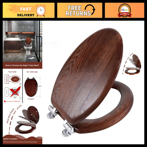 Elongated dark walnut - elongated,