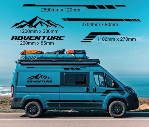 Full camper adventure stickers - adventure,