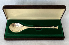 Sterling Silver John Pinches 1976 Christmas Spoon Ice Skater Excellent 30g