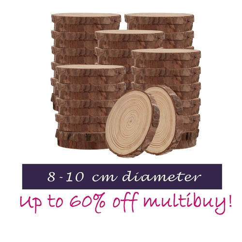Natural wood log - log, slices