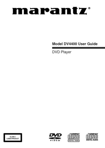 Marantz dv4400 dvd player - dv4400,
