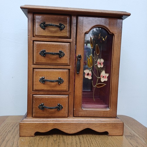 Wooden jewellery box cabinet - box, 4