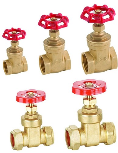 Brass gate valve - brass,