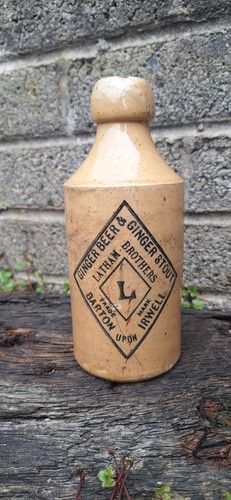 Old antique stoneware stout - stoneware,
