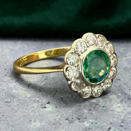 Antique emerald diamond - antique,