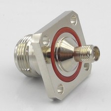 SMA Female to N Type Female Socket Chassis Panel Mount Bulkhead Adaptor