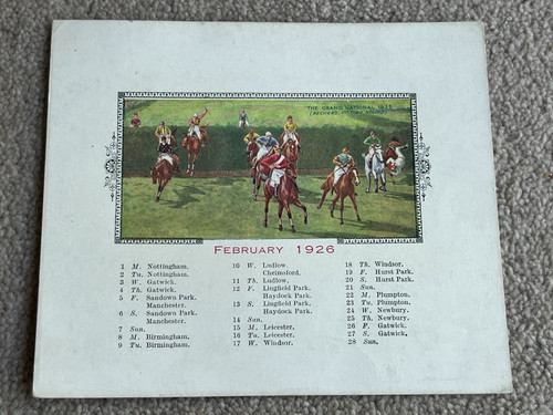 1926 desk calendar - desk,