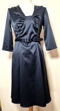 Ladies 1950s 40s Style Black