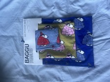 Baggu  Peanuts Go Pouches Pack of 3 Bags