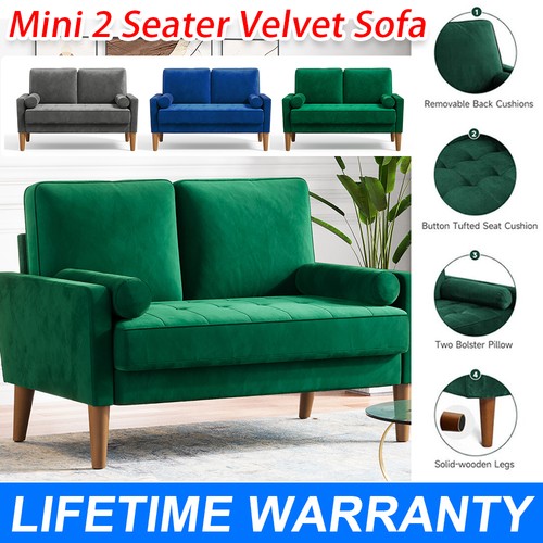 Seater velvet sofa with 2 - velvet,
