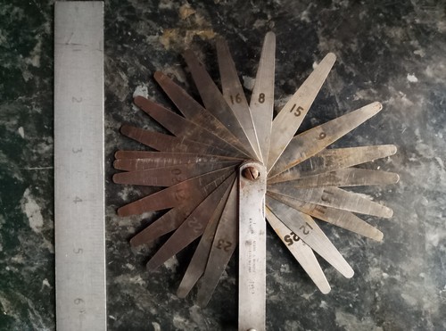 Moore wright feeler gauge no - &,