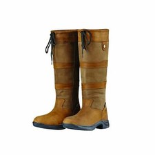 Dublin Unisex River Leather Equestrian Riding Boot: Durable & Waterproof - Brown