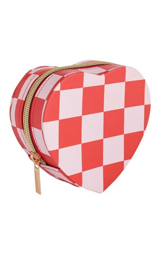 Heart jewellery box zipped - jewellery, ,zipped