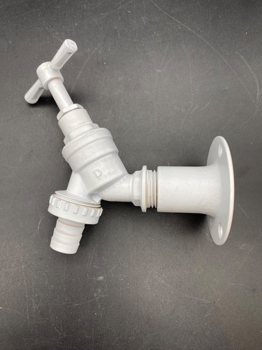 Matt white garden tap - ,