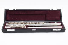 Yamaha YFL-597  Ring Key Finesse Professional Flute Silver Open Hole D 2506292