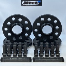 2x 12mm + 2x 15mm Black Alloy Wheel Spacers & Bolts For BMW F30 F31 F32 F33 F34
