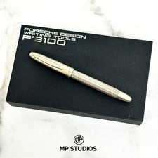 Porsche Design P3100 Tec Flex Braided Steel Rollerball Pen VIP Collectors Gift