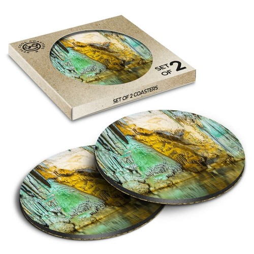Boxed round coasters - boxed,