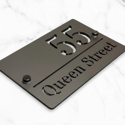 Personalised door sign house - personalised,
