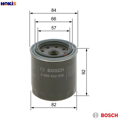 Oil filter 986 452 036 - 986, for