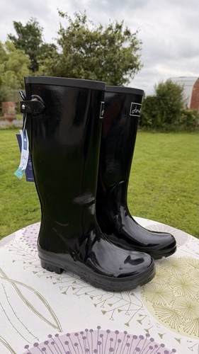 Joules ladies black gloss - joules,