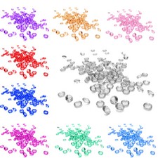 Table Scatter Crystals Wedding