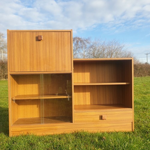 Mid century bookcase cabinet - century,