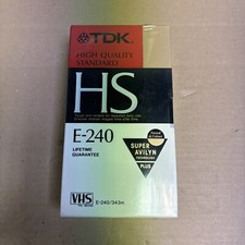 2 Pack TDK VHS E-240 HS 4 Hour
