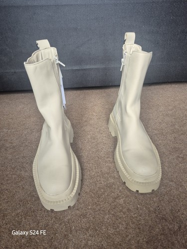 Zara women beige - zara, mid-calf