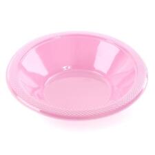 PACK OF 25 BABY PINK 7" PLASTIC BOWLS SUMMER PARTY TABLEWARE PICNIC BBQ BUFFET