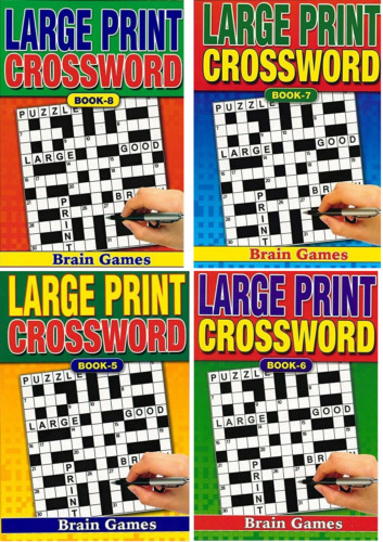 Adult crossword books - a5,