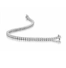 Top Most Quality- 2.52ct 100% Natural Round Diamond Tennis Bracelet, White Gold