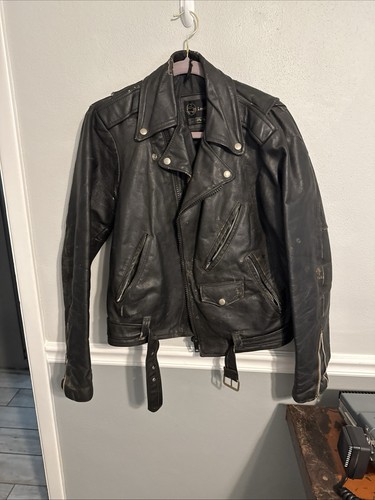 Vintage leather motorcycle - leather,