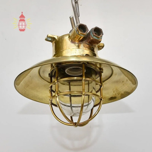 Antique wiska brass nautical - brass,