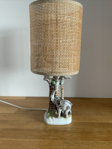 Vintage ceramic elephant table - elephant,