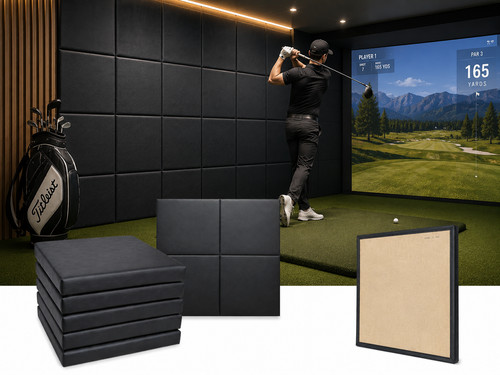 Golf simulator wall panels - golf,